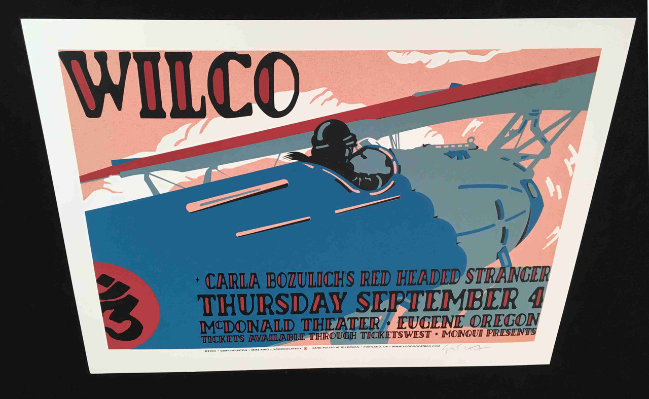Wilco Original Poster 2003 McDonald Theater Eugene Hand-Signed