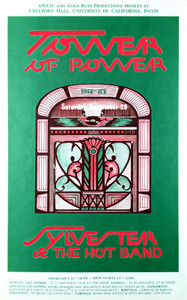 Tower of Power Poster Original 1983 Sylvester& Hot Band Freeborn Hall UC Davis
