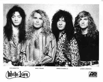 Atlantic Records White Lion Fight to Survive 8x10 b&w Glossy Photo & Press kit