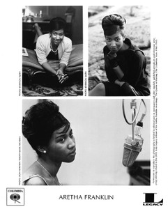 Aretha Franklin Columbia Legacy 02 Vintage Original 8x10 B&W Glossy Press Photo