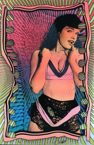 Bettie Page Poster Rare Beautiful Silkscreen #5 of only 10 prints Ron Donovan