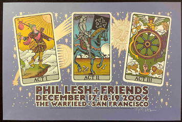 Phil Lesh & Friends Poster Warfield 2004 Original Hand-Signed Gary Houston COA