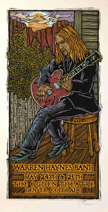 Warren Haynes Band Poster Denver 2011 Orig Silkscreen Hand-Signed Gary Houston