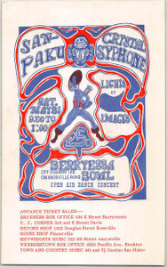 Sanpaku Crystal Syphone Original Handbill Berryessa Bowl 1968