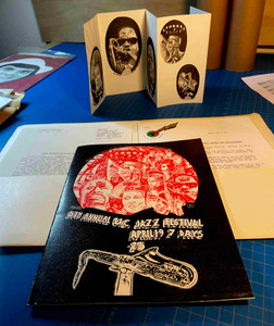 1971 UC Berkeley Jazz Fest Press Kit Folder Booklet Inserts Sun Ra Yusef Lateef