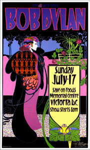 Bob Dylan Poster Victoria BC 2005 Signed Original by Bob Masse