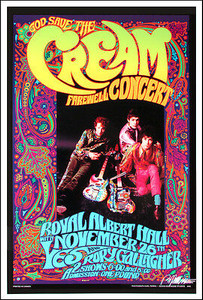 Cream Farewell Concert Poster Bob Masse Karl Ferris Signed by Masse