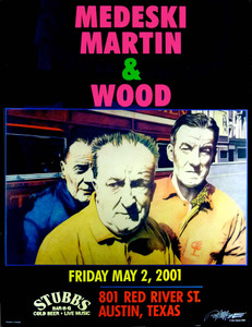 Medeski Martin & Wood Stubbs Austin 2001 Original Poster Signed by Bob Mass