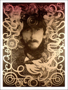 George Harrison Ultimate Fan Poster Silver Ink Beautiful by Steve Harradine