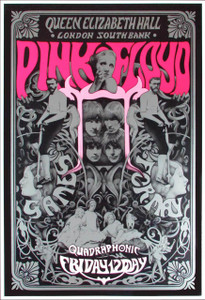 Pink Floyd The Ultimate Fan Poster Silver Ink w Pink Steve Harradine 2002