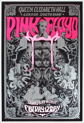 Pink Floyd The Ultimate Fan Poster Silver Ink w Pink Steve Harradine 2002