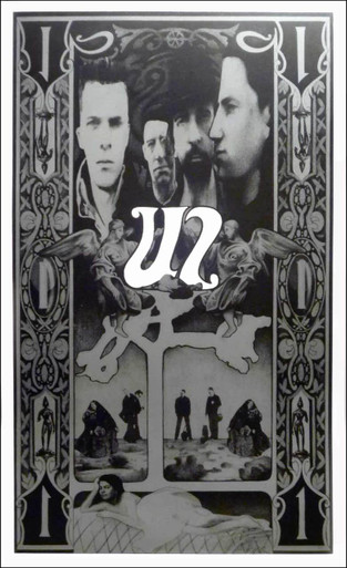 U2 Ultimate Fan Poster Steve Harradine Black & Silver Lithograph SHIPS FREE