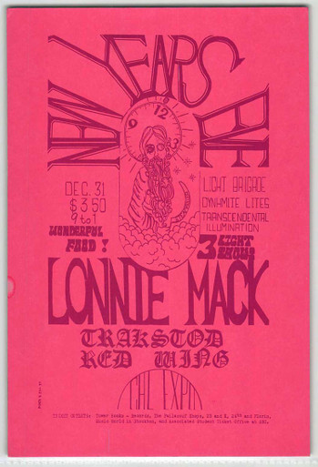 Lonnie Mack Trackstod Redwing Original Handbill Cal Expo 1969