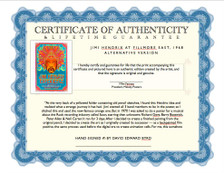 Certificate of Authenticity and Lifetime Guarantee