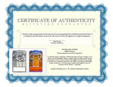 Certificate of Authenticity and Lifetime Guarantee (COA)