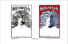 Godspell Poster New Original Image + Found Sketch A/P Signed by David Byrd