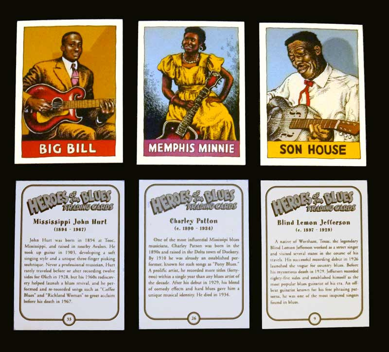 Blues trading cards