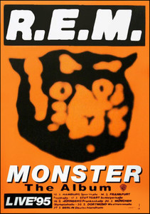 R.E.M. Poster Subway/Bus Side "Monster The Album 1995 German Tour" REM