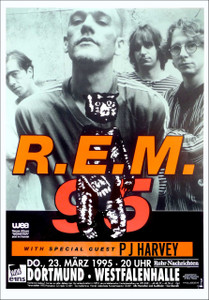 R.E.M. bus side poster Dortmund, GER
