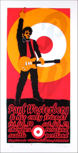 Paul Westerberg Poster His Only Friends Signed Silkscreen Gary Houston
