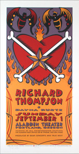 Richard Thompson Dayna Kurtz Signed Silkscreen Poster by Gary Houston