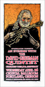 David Grisman Quintet Poster Original Signed Silkscreen by Gary Houston