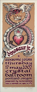 Dinosaur Jr.Jay Mascis Poster Original Signed Silkscreen Gary Houston 2007