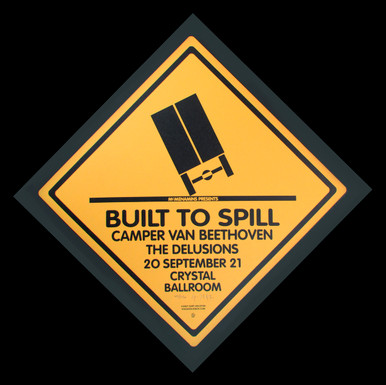 Built to Spill Camper Van Beethoven Signed Silkscreen Poster by Gary Housto