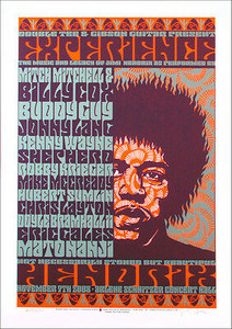 Experience Hendrix Jimi Poster Buddy Guy Mitch Mitchell Signed Gary Houston