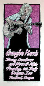 Emmylou Harris Poster Original Signed Silkscreen by Gary Houston 2008