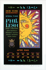 Phil Lesh Tour Poster 2001 Warren Haynes Signed Silkscreen Gary Houston