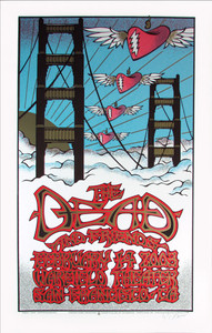 Dead & Friends Poster 2003 Valentine Original Silkscreen Gary Houston