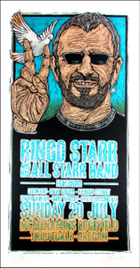 Ringo Starr & Hs All-Starr Band Original Concert Gig Poster SN Gary Houston