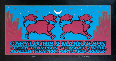 Gary Louris Poster Original Signed Silkscreen by Gary Houston