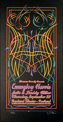 Emmylou Harris Poster Original Signed Silkscreen by Gary Houston 2007