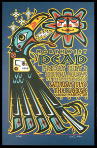 The Dead 2004 Northwest Tour Poster The Gorge Original Signed Silkscreen Ga