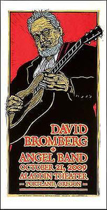 David Bromberg & the Angel Band Poster Signed Silkscreen Gary Houston