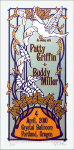 Patty Griffin & Buddy Miller Poster Original Signed Silkscreen by Gary Hous