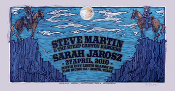 Steve Martin Steep Canyon Rangers Poster Austin City Limits Original Silksc