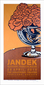 Jandek Featuring Thurston Moore Poster Original Signed Silkscreen