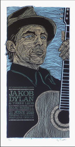 Jakob Dylan & Three Leos Aladdin Theater Original Signed Silkscreen Poster