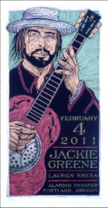 Jackie Greene Original 2011 Silkscreen Poster Hand-Signed Gary Houston