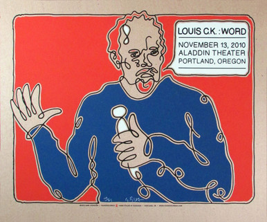 Louis C.K. Poster Original Signed Silkscreen by Gary Houston