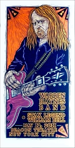 Warren Haynes Band Poster William Bell Beacon Theater Signed Silkscreen