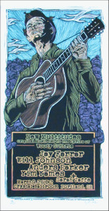 Woody Guthrie New Multitudes Jay Farrar Signed Silkscreen Poster Houston