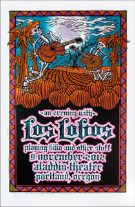 Los Lobos Poster Playing Kiko Live 2012 Signed Silkscreen by Gary Houston