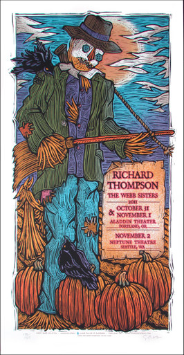 Richard Thompson Webb Sisters Poster Silkscreen s/n 145 Gary Houston