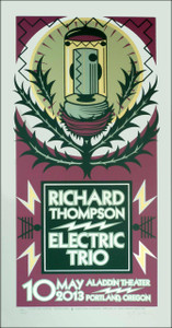 Richard Thompson Electric Trio Poster Signed Silkscreen by Gary Houston
