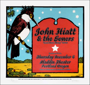 John Hiatt & the Goners Poster Original Signed Silkscreen by Gary Houston