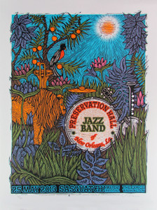 Preservation Hall Jazz Band Poster The Gorge Signed Numbered Silkscreen